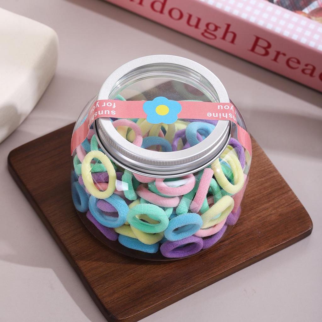 Cute Candy Color Hair Ties for Girls - Non-Damaging Rubber Bands & Towel Rings