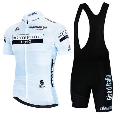 Tour De Italia Giro Radsporttrikot Trägerhose Set 2025 Herren Mountainbike Kleidung Kurzarm Anzug Sport MTB Fahrrad Training
