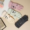 Children's Waterproof Winter Gloves with Velvet Lining for Cycling Sports, Ages 7-12, Boys and Girls, Full Finger Cartoon Design.