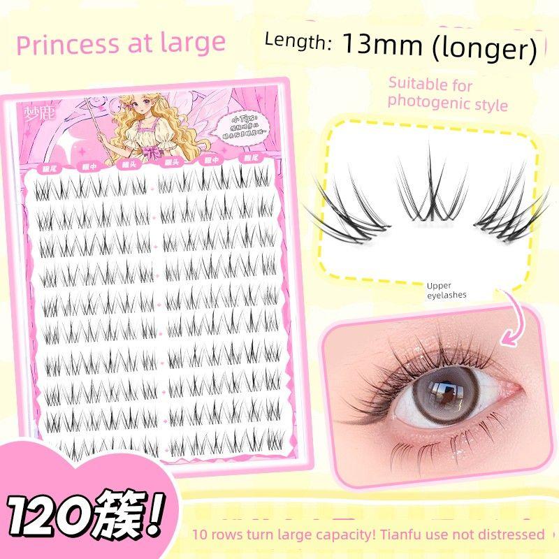 Dream Deer False Eyelashes Escape Princess Glue-Free Self-Adhesive Girl Group 2026 New Natural Glue Style Eyelash Stickers Hot Sale