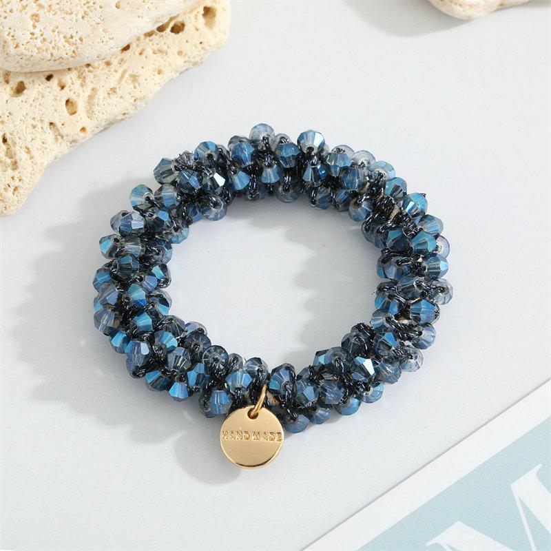 Korean Style Hair Bands Hair Ties Ins Rubber Band Fairy Hair Accessory Pearl Hair Band Dongdaemun Multicolor Crystal