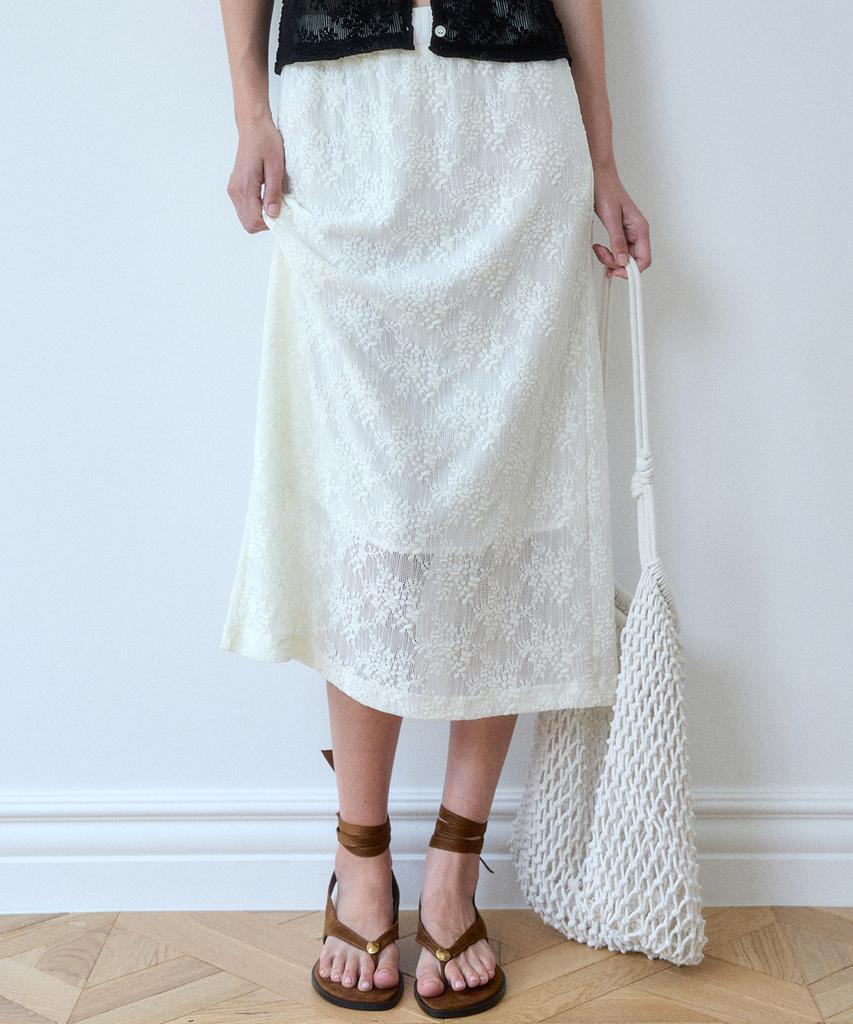 LOVLOV Crochet Cool Banding Skirt (2 Colors)