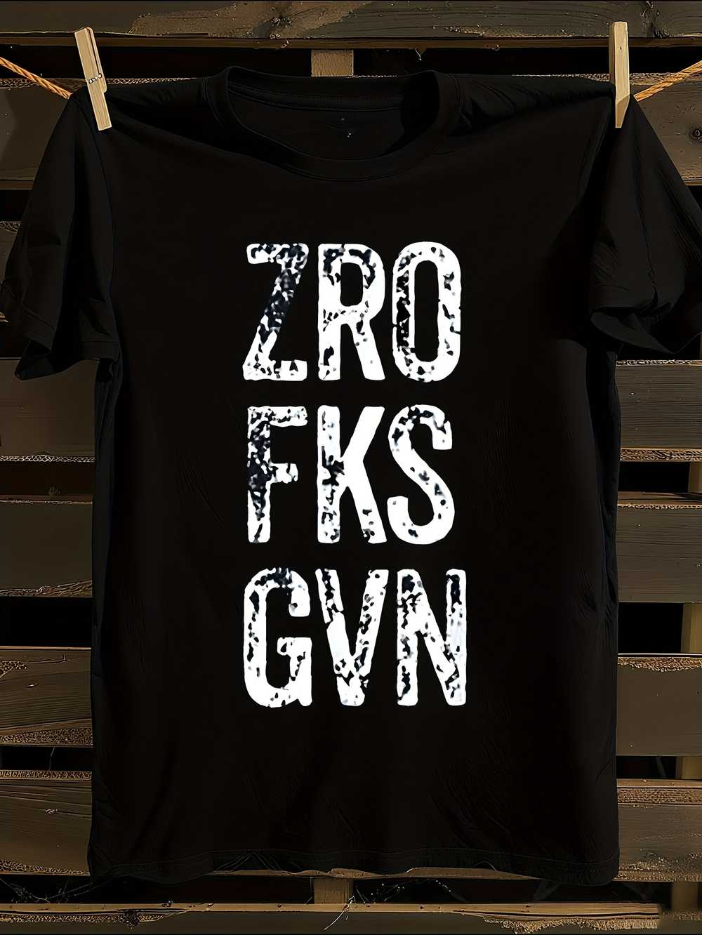 Zero F Given Sarcastic Slogan T-Shirt M