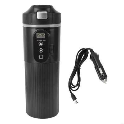 28GC LED Display Car Travel Kettle Bottle Heating Cup 304 Stainless Steel Leakproof Design Fast Hot Water Heating For Coffee