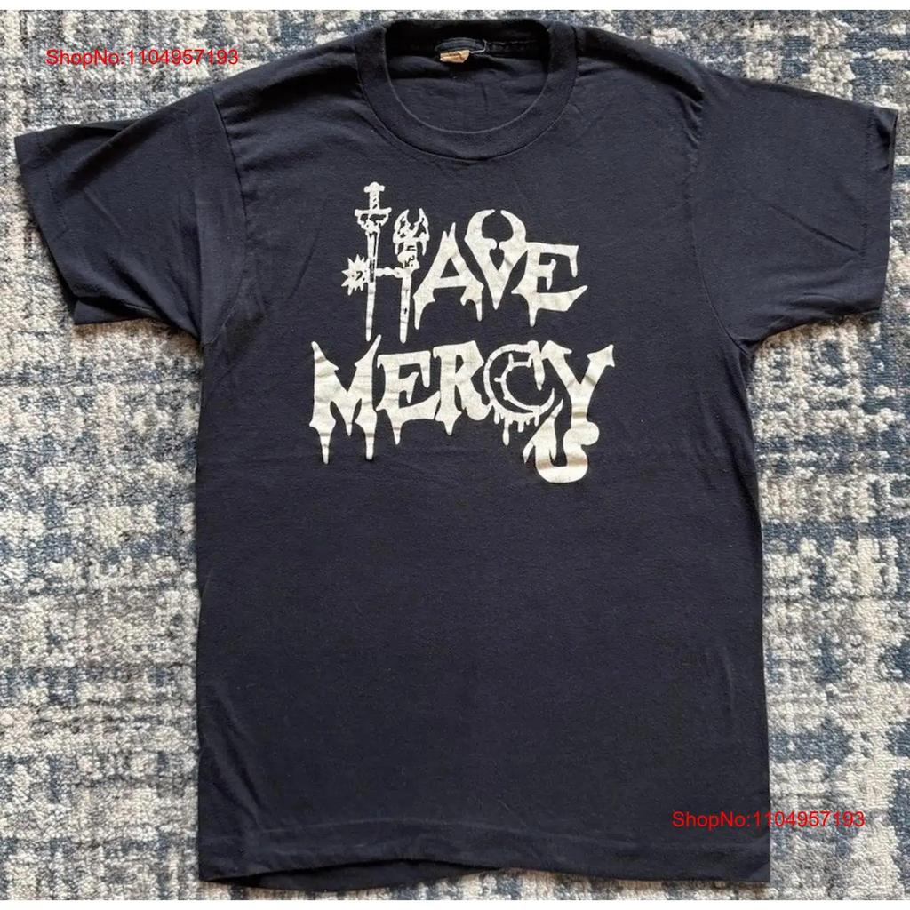 Vintage 1988 Have Mercy Morbid Reality Demo T Shirt Thrash Metal Agent Steel 80s vintage Washed graphic Stylish Versatile