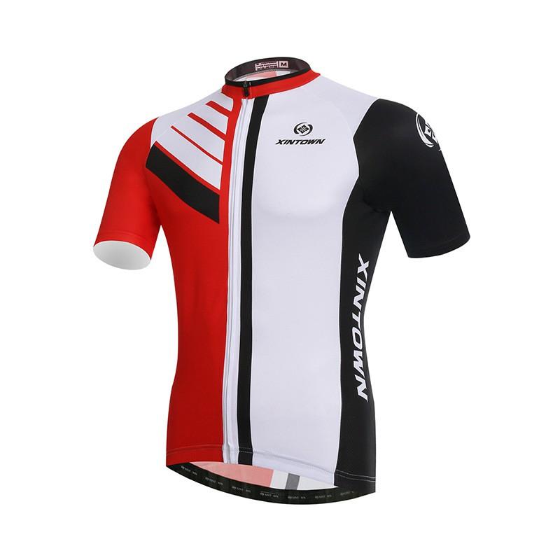 Mens Cycling Jersey Short Sleeve Breathable Quick-Dry Bike Sport Shirt Riding Apparel