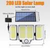 Solar Motion Sensor Wall Light,Outdoor Solar Street Lamp,Garden Lighting,Patio Light,Pathway Light,Auto Dusk To Dawn,Yard Light