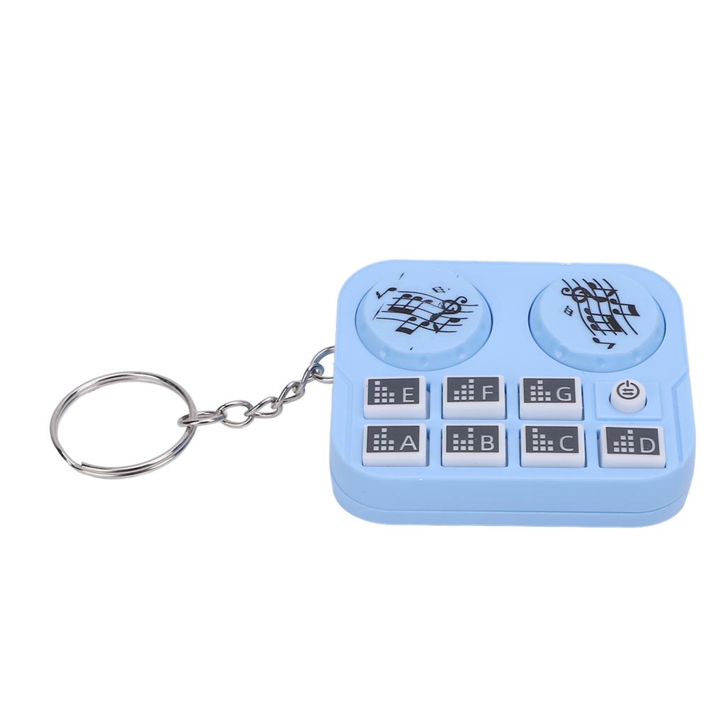 Keychain Colorful Lights DJ Disc Player Design Automatic Play and Self Press Mode Portable DJ Keyring