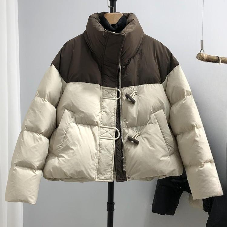 

Новая женская зимняя хлопковая куртка в корейском стиле, свободная, с хлопковой подкладкой, с дизайнерским чувством, студенческая короткая куртка. L