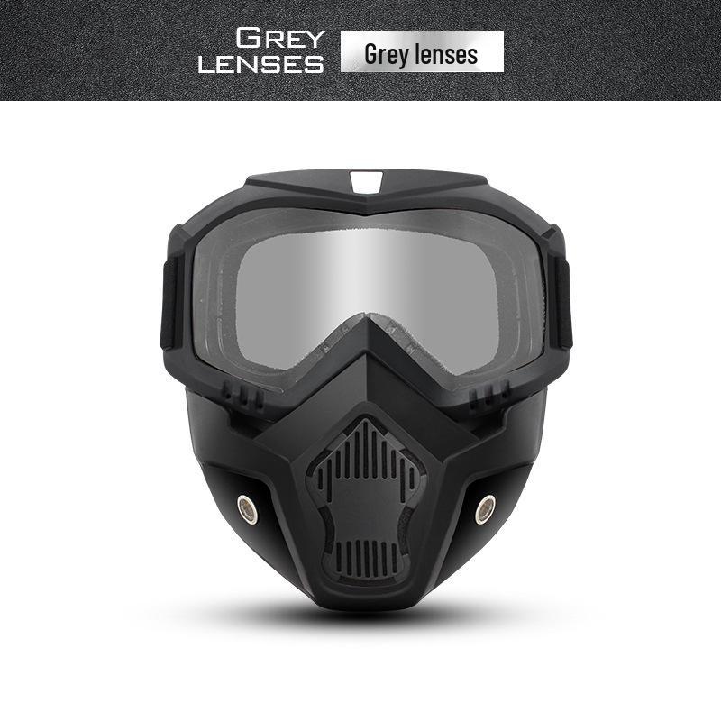 Full Face Motorcycle Helmet Goggles: Windproof, Sandproof, UV Protection