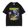 Camiseta Gráfica Lesbianas Comen Qué Hombre Mujer Moda Verano Ropa de Calle Unisex Casual Algodón Suave Manga Corta Camisetas Sueltas Masculinas
