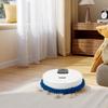 Automatic Mopping Machine, Dual Wet and Dry Round Floor Cleaner with USB Charging, 5W Efficient Cleaning, White ABS Design
