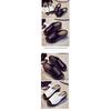 Women's Thick-sole Sandals Wear Leather Black and White Muffin High-heeled Fish Mouth Sandals Non-slip Wedge Sandals