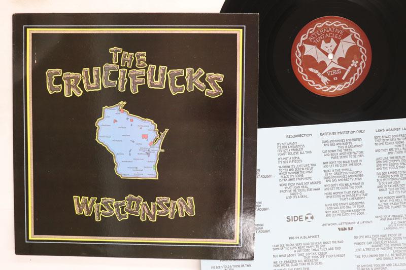 

LP Record CRUCIFUCKS Wisconsin VIRUS53 ALTERNATIVE TE 1987 US Rock Used