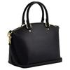 Coach Sadie 30 Umhängetasche Mit Goldfarbenen Metallakzenten Aus Genarbtem Leder Damen Handtaschen Schwarz CCM70-IMBLK