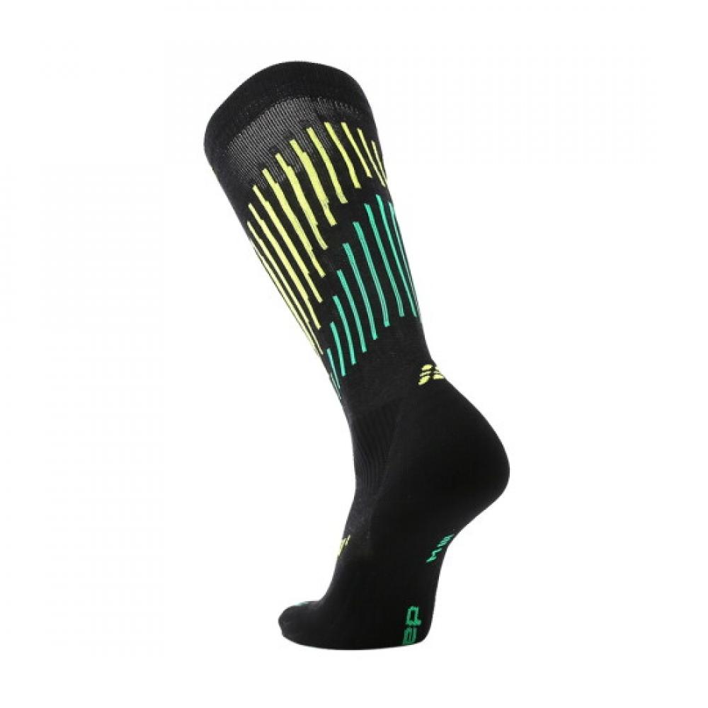 Cep Men S Core Run Merino compreSSion SockS Tall 3.0 Black Lime Wp80lv