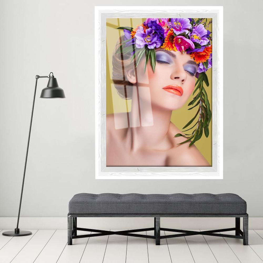 Modern Fashion Girl Graffiti Wall Art Poster Black White Watercolor Canvas Painting Nordic Wall Pictures Living Room Home Decor No Frame