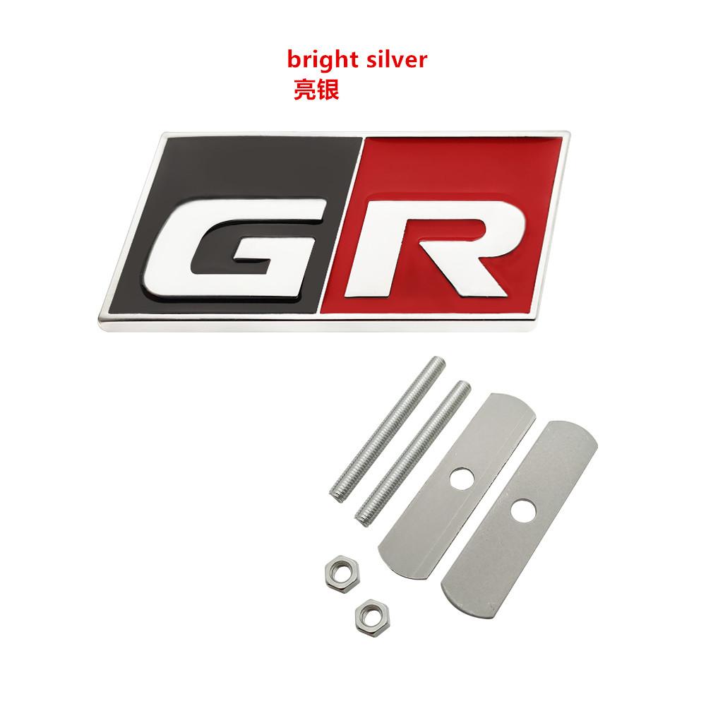 Car Styling GR SPORT Emblem Sticker Badge 3D Metal Decal For Toyotas Supra GR YARiS RS REIZ COROLLA Camry VIOS Car Styling
