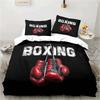 3D Print Boxing Gloves Boxer Fighting Bedding Set Single Twin Double Queen King Cal King Size Bed Linen Set