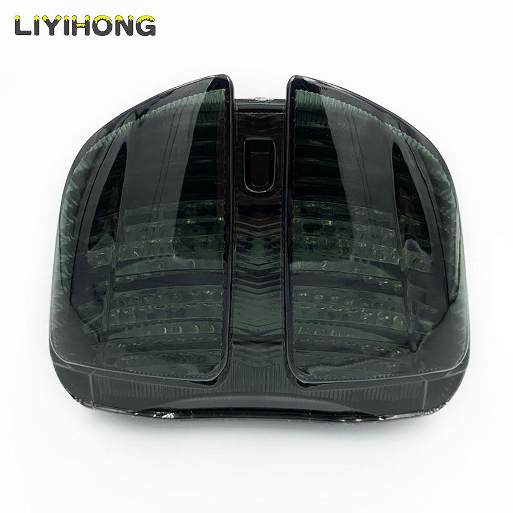 For Suzuki GSXR600 GSXR750 GSXR 600 750 2006 2007 K6 Chrome Rear Tail Light Brake Turn Signals Integrated Light Motorcycle Light