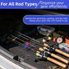 5Pcs Durable Elastic Fishing Rod Tie Band Adjustable Hook and Loop Strap for Outdoor Fishing Gear Organization