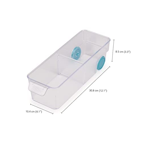 Joseph Joseph Refrigerator Storage Caddy, Compact, Translucent, Refrigerator Organizer, Fridge Store, 851662 (Authentic)