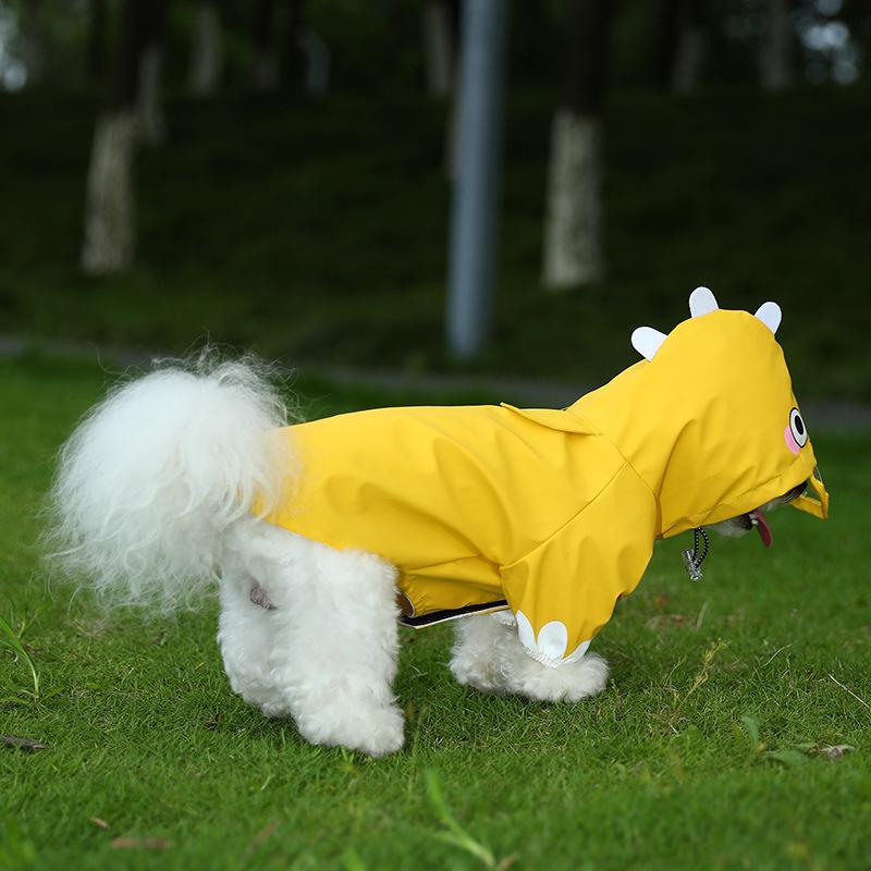 Neuer Haustier Universal-Regenmantel Katze Hund niedlich winddicht bequem verschleißfest Regenmantel Cartoon verwandelt in Regenmantel