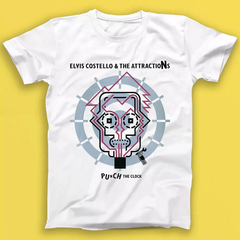 

Elvis Costello Punch the Clock New Wave Soul Pop Rock Music Gift Tshirt 2043 XL
