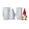 3D Gnome Silicone Mold Cute Dwarf Decorative Crafts Mold for DIY Crafts Scented Candle Soap Making,Home Decors Moulds