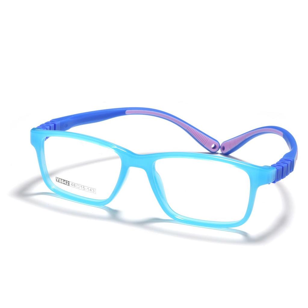 Medical Grade Myopia Control Glasses for Kids 6-10 Years - Skin-Friendly, Non-Slip Silicone Frame with Removable Temples.
