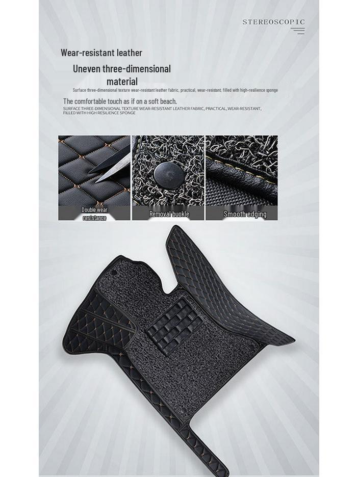 Premium Double/Single Layer Diamond Car Floor Mats - Full Coverage, Dirt-Resistant, Fits Thousands of Models