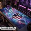Custom Text Big Mousepad, Extended Desk Pad For Laptop Work GameAtletico Madrid FC