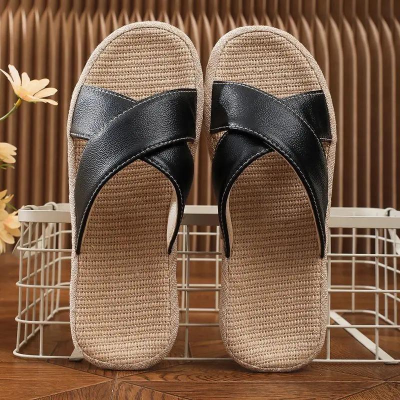 Fashion Male Slipper House Flat Indoor Slides Men's Shoe Walk Around Home 2025 Style Comfortable Trend Mascullino Designer Luxury Fun