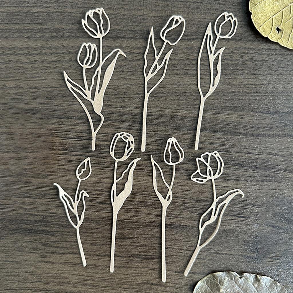 Flower Die Cut Decorative Embossing Paper Die Carbon Steel Cutting Dies For Card Making Scrapbooking Album Bookmarks