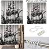 Polyester Shower Curtain With Custom Logo And Pattern For Bathroom Decor