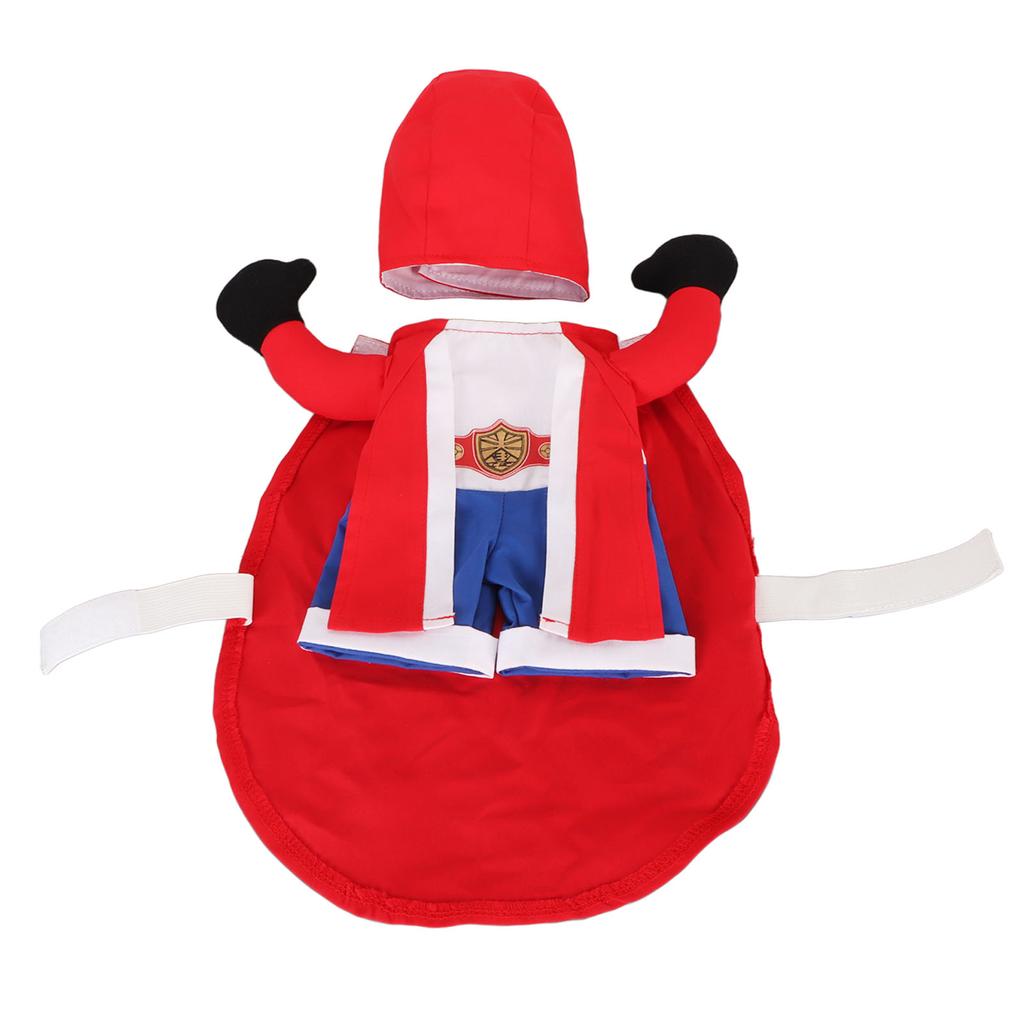 Pet Boxer Costume Breathable Lightweight Cute Funny Dog Cosplay Outfit for Halloween Party S