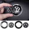 Car Steering Wheel Sticker ABS Auto Emblem Badge Decoration For Volkswagen VW GTI Passat B6 Golf 4 Polo Jetta Beetle Tiguan CC