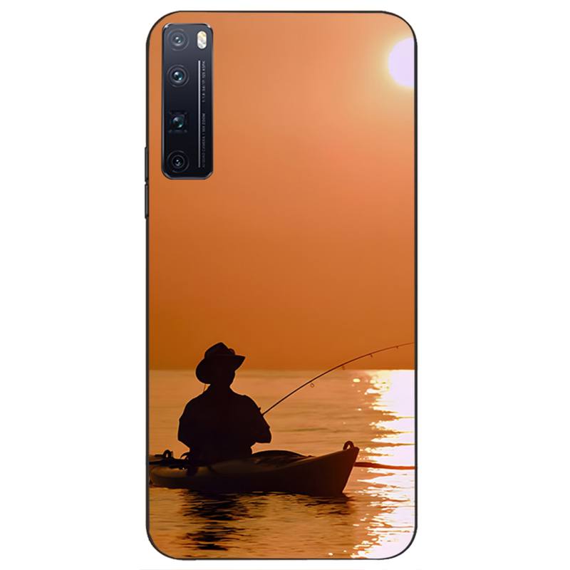 Hunting Animal and Fishing Man Phone Case Fundas for Huawei Y9 Y7 Y5 Y6 Prime 2019 Y9s Mate 30 20 10 Lite 40 Pro Nova 5t Cover