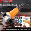 Multi-functional Adjustable Speed Angle Grinder with Long, Slim Handle for Grout Removal, Slotting, Polishing, and Rust Removal