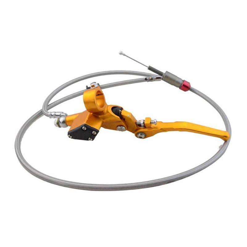 

Clutch Lever Master Cylinder 1200Mm Length Hydraulic For Motorcycle For 125 250Cc Engine Dirt Bike ATV жёлтый