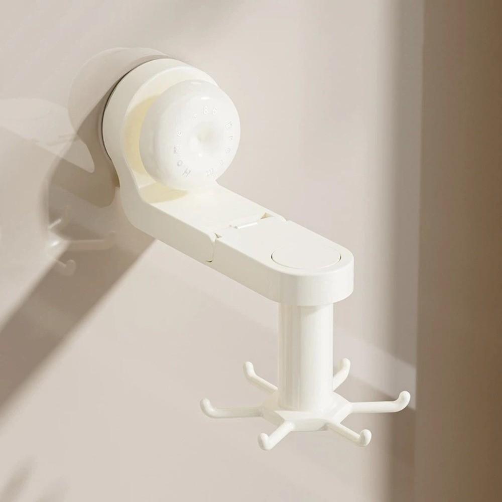 Space-Saving Kitchen Rotating Hook Six-Claw Suction Cup Hook Home Organization