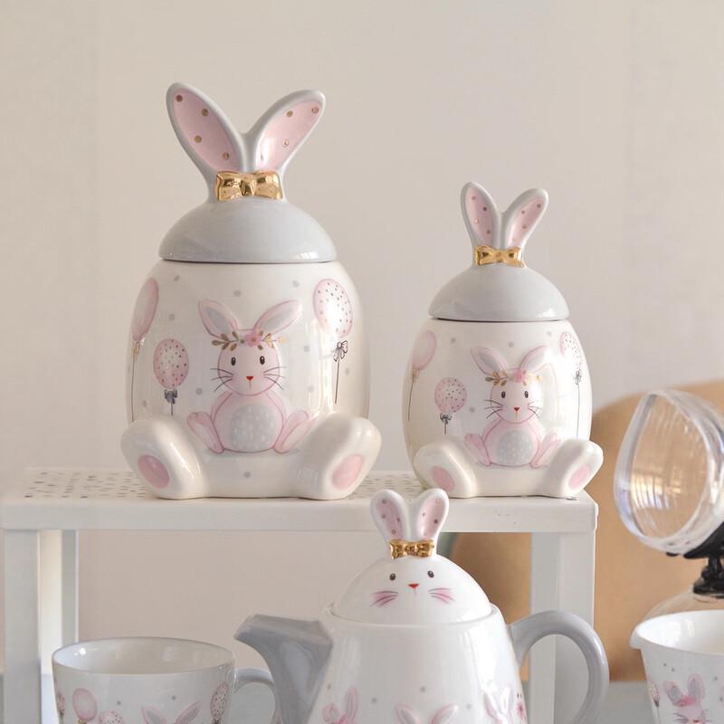 Ruhan Cartoon Rabbit Porcelain Bowl