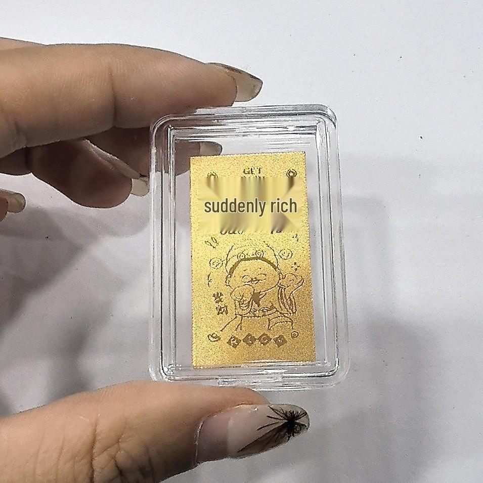 Pure Gold 999 Mobile Phone and Refrigerator Sticker Set: Princess Wealth Design with Gold Flakes