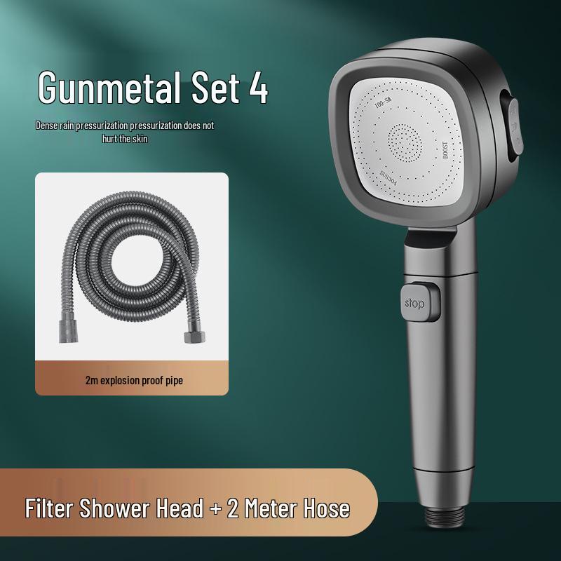 High-Pressure Shower Head with Filter: Rainfall Nozzle for Enhanced Water Flow
