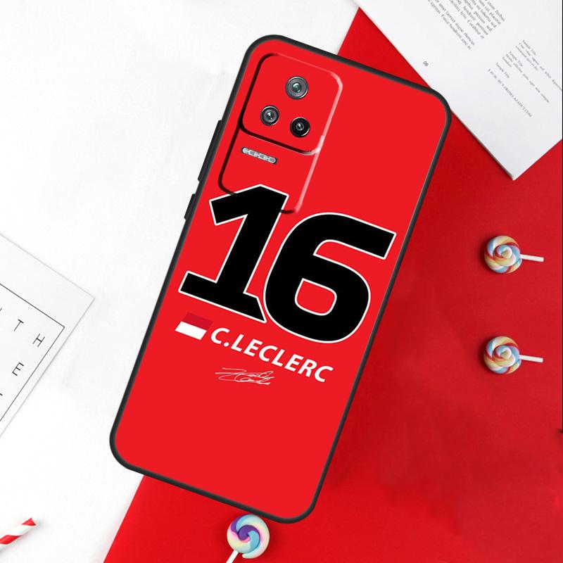 Charles Leclerc 16 F1 Case For Xiaomi 13 12 Lite 12X 11T 12T Pro Cover For POCO F5 X5 X3 Pro X4 F4 GT F3 C40 M5s