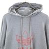 Adidas 80s Vintage Trefoil Logo Long Sleeve Sweatshirts M Gray Men's Used