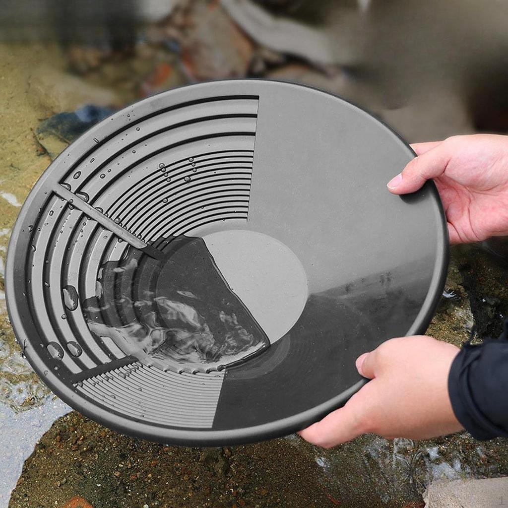 Gold Pan, Portable Prospecting Beach Collecting Tool, Double Riffle for Enthusiasts,