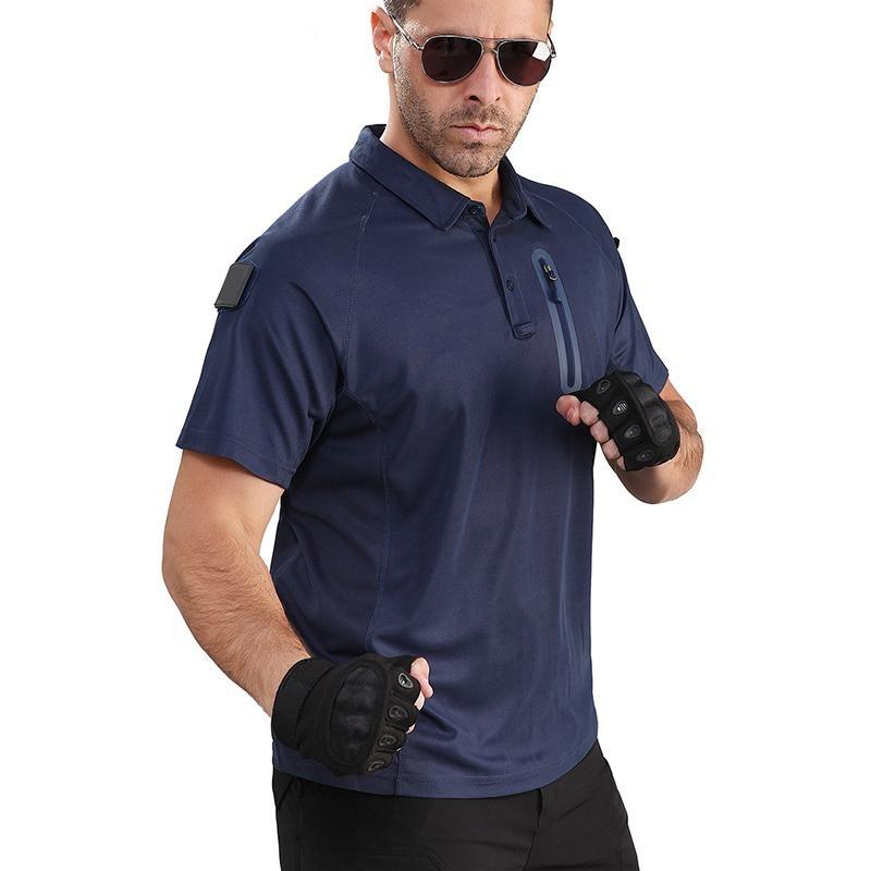 Tactical Hiking Outdoor Polo Shirt Men Summer Breathable Military Glof Fishig Camping Sport Short Sleeve T Shirt USA Plus Size