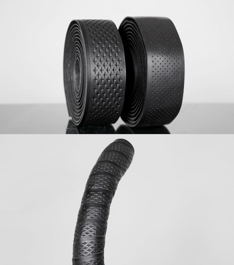 GORIX Road Bike Bar Thick Handlebar Bar Tape Road Bike Customization Tape, Black, Bicycle, 2.6mm, Gravel, Shock-Absorbing, Grips, Replacement, (Active