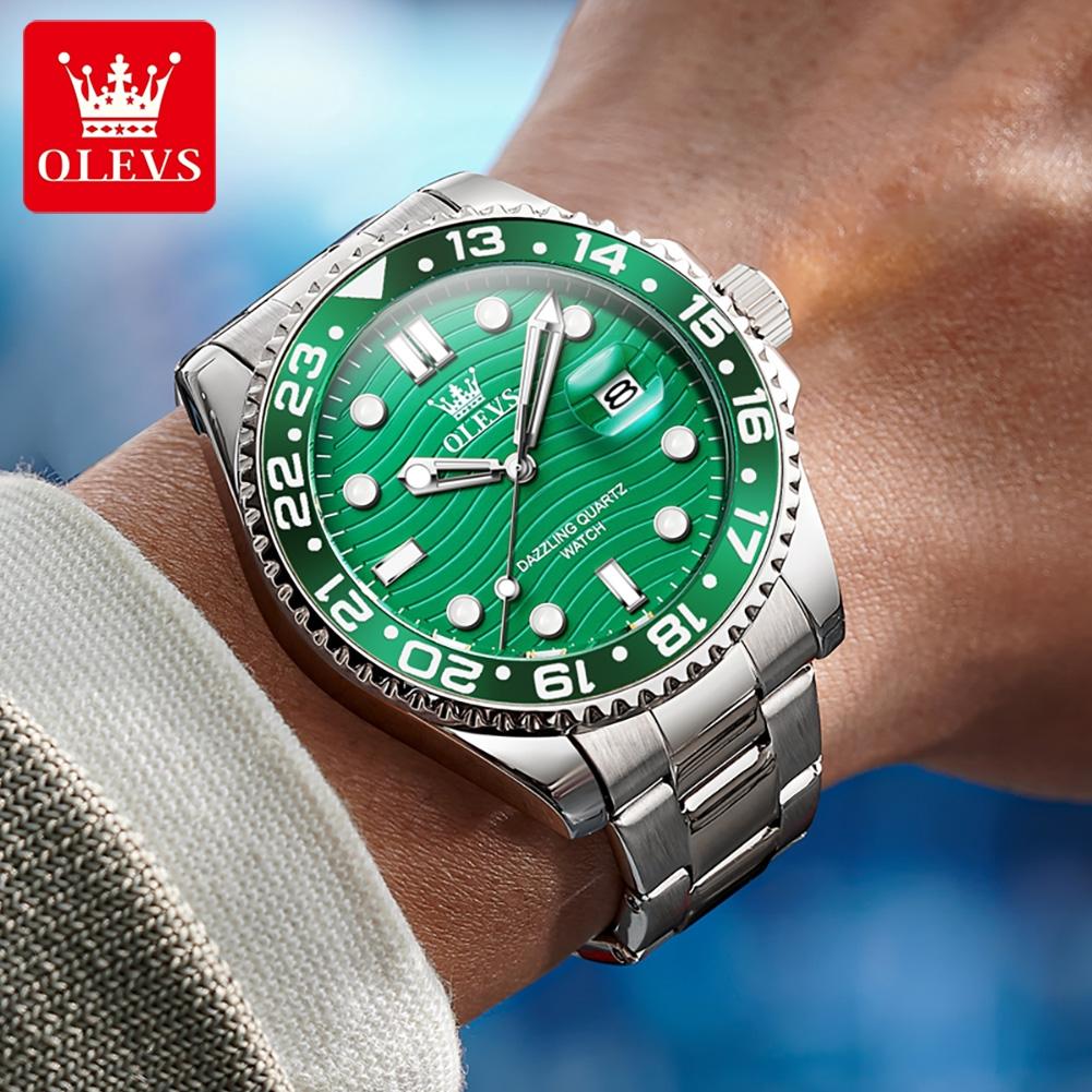 OLEVS Brand Watch Men's Business Quartz Watch Steel Strip 3610